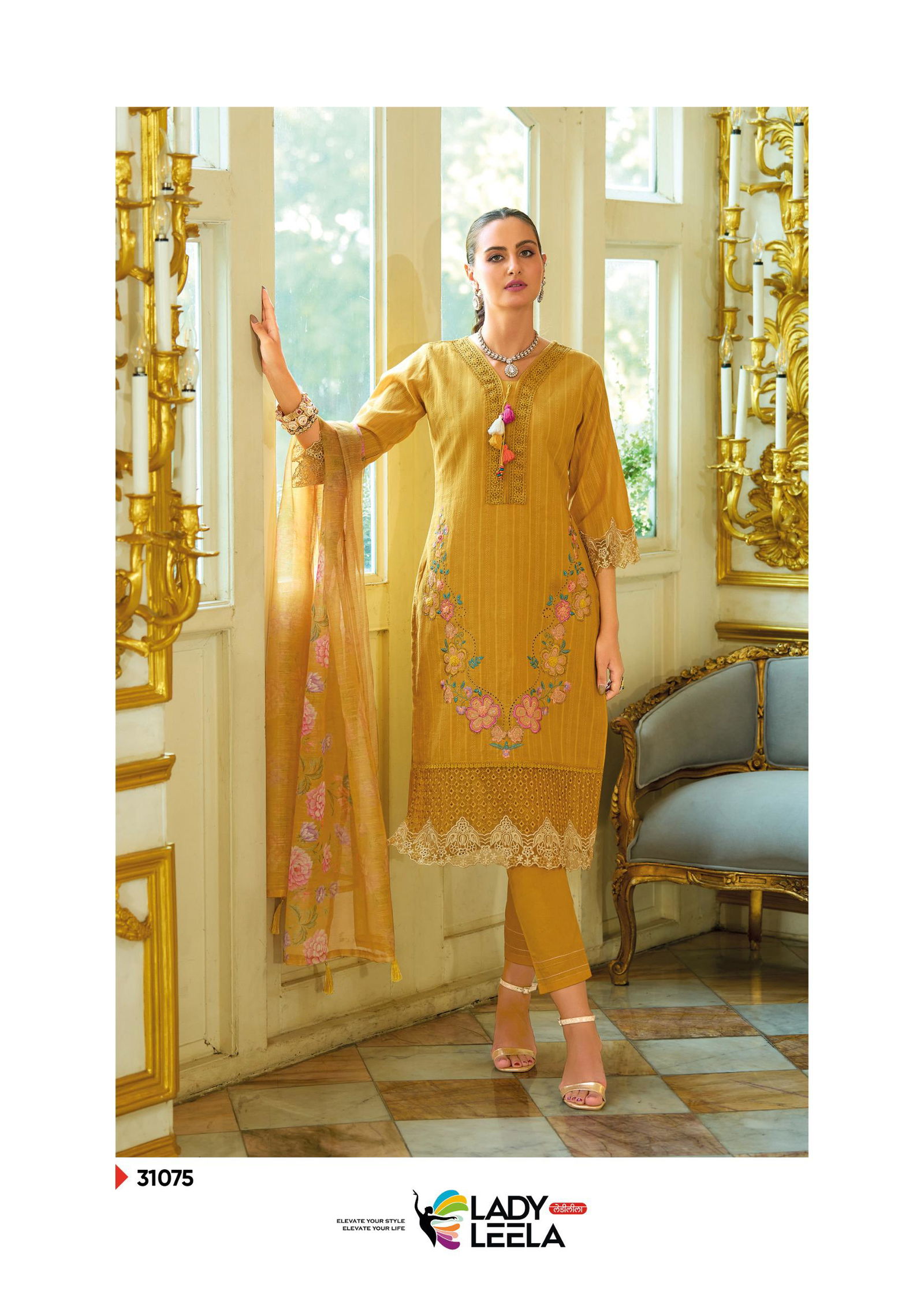 Summer Saga By Lady Leela Cotton Kurti With Pant Dupatta Exporters In India